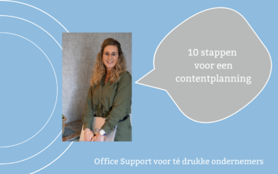 10 stappen voor een contentplanning