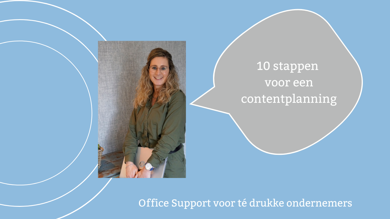 10 stappen voor een content planning