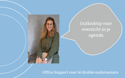 Outlooktip: breng overzicht aan in je outlookagenda